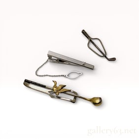 Tiffany & Co. Sterling Silver & Other Brands Tie Accessory Set of 3