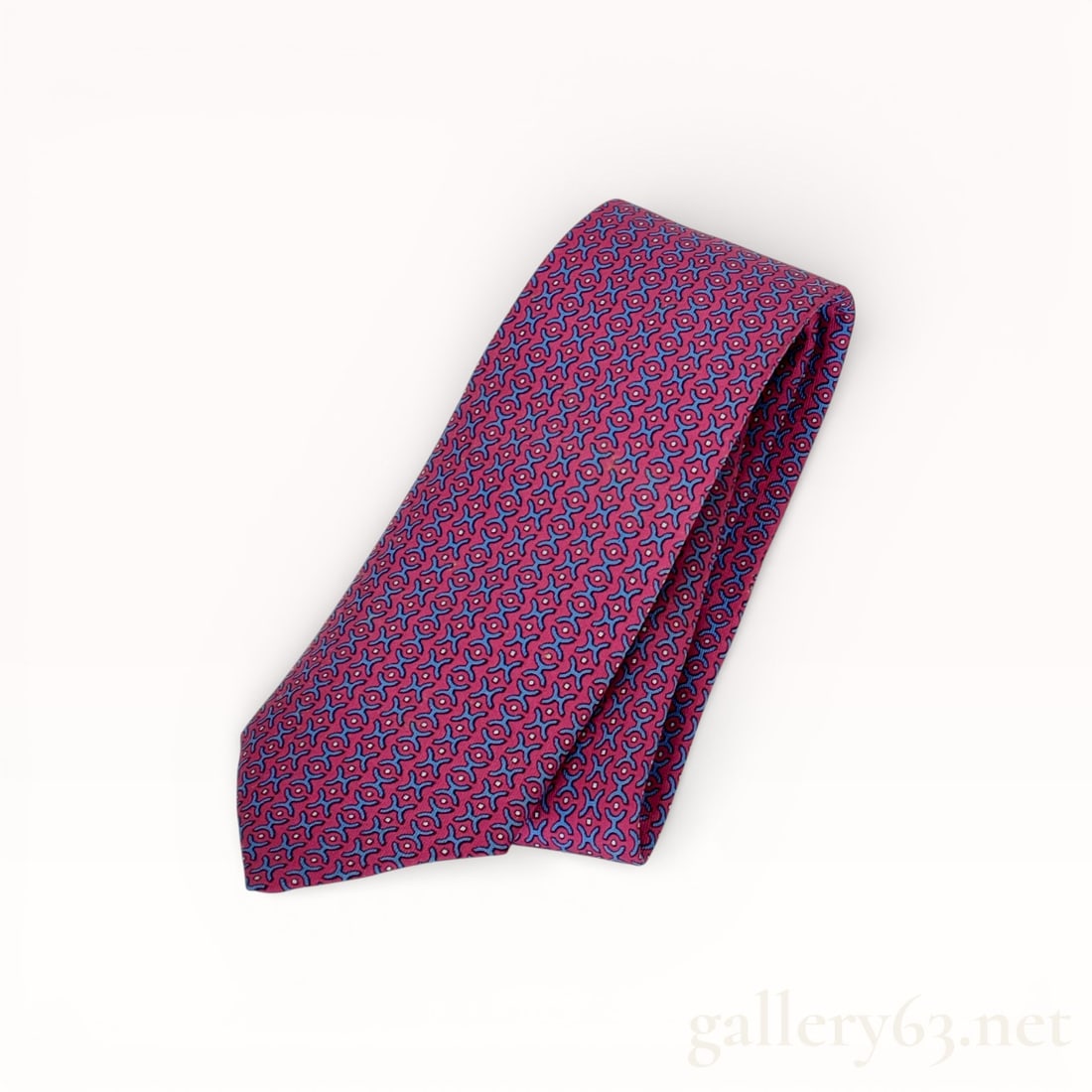 Hermès Silk Tie with H Pattern (1 of 10)