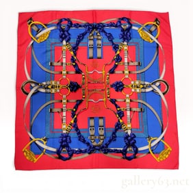 Hermès Carré 90 “Grande Manège?? Silk Scarf
