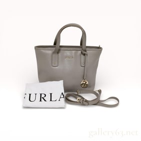 Furla Taupe Leather 2-Way Bag with Dust Bag 25cm
