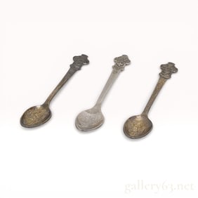 Rolex Souvenir Spoon Set, Three Pieces