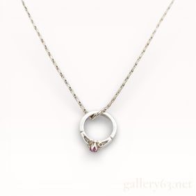 Little Sterling Ring on Sterling Silver Mariner/Anchor Chain