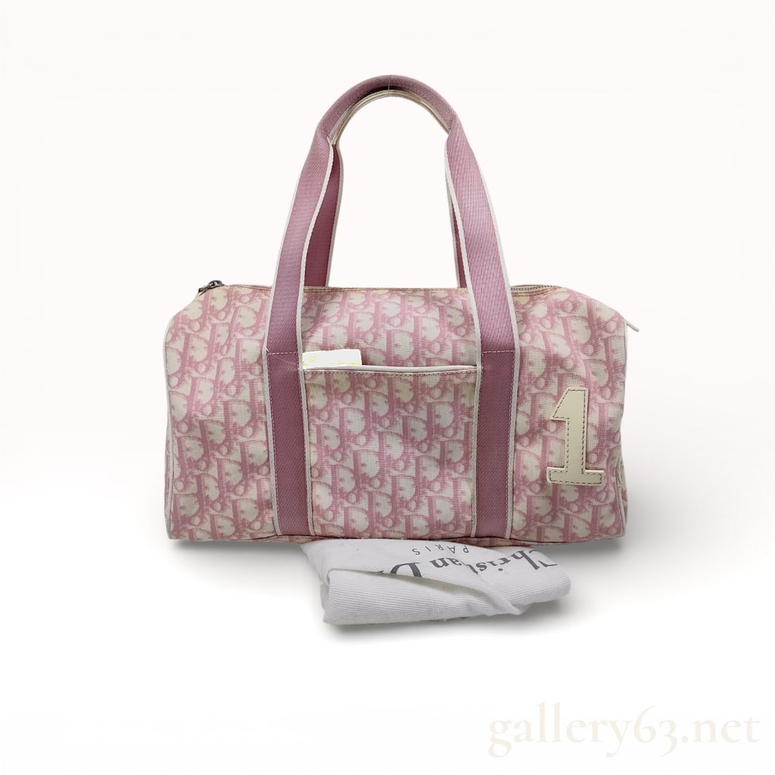 Rare 2000s Collectors Bag Christian Dior Vintage Pink and Cream Trotter no. 1 (1 of 10)