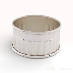 Cartier Vintage Cylindrical Fluted Sterling Silver Accessory Stand SV925