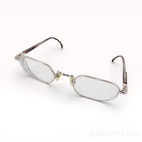 Montblanc Rectangular Metal Prescription Glasses