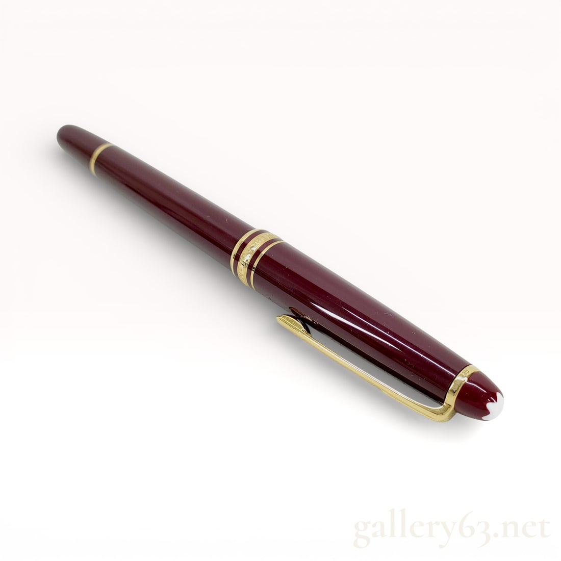 Authentic Montblanc Meisterstück Burgundy Resin Ballpoint Pen with Box (1 of 10)