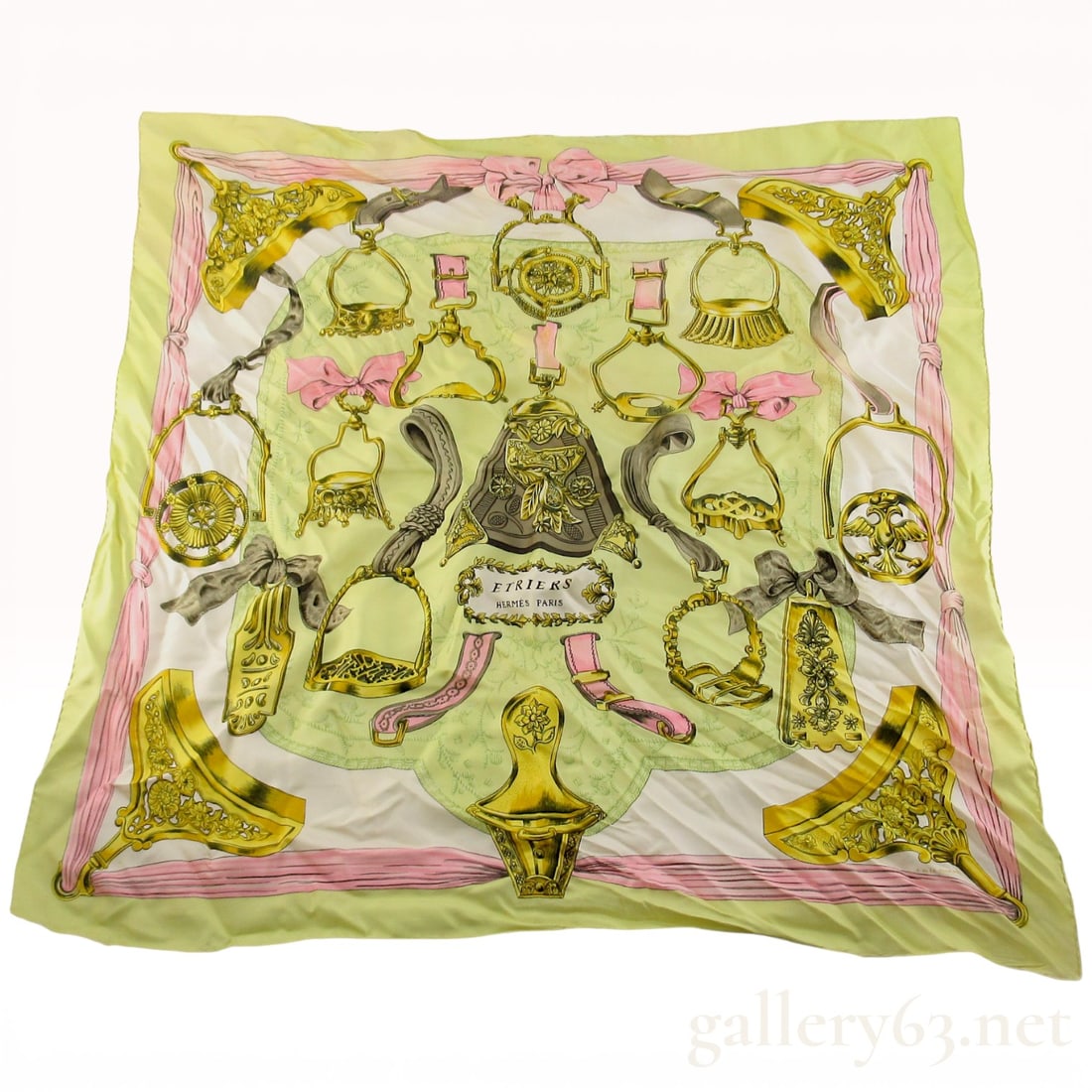 Hermès "Etriers" Silk Carre 90 (1 of 10)