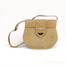Yves Saint Laurent Vintage Genuine Lizard Leather Shoulder Bag - Excellent Condition