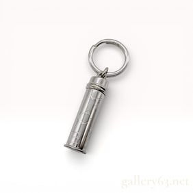 Cartier Sterling Silver Pill Case Charm with Box