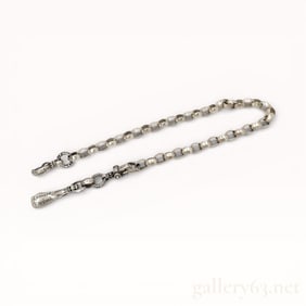 Authentic Leonard Kamhout Sterling Silver Silk Link Wallet Chain