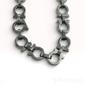 Salvatore Ferragamo Gancini Necklace 15 in.