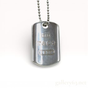 Tiffany & Co. Sterling Silver 1837 Dog Tag Necklace 18"