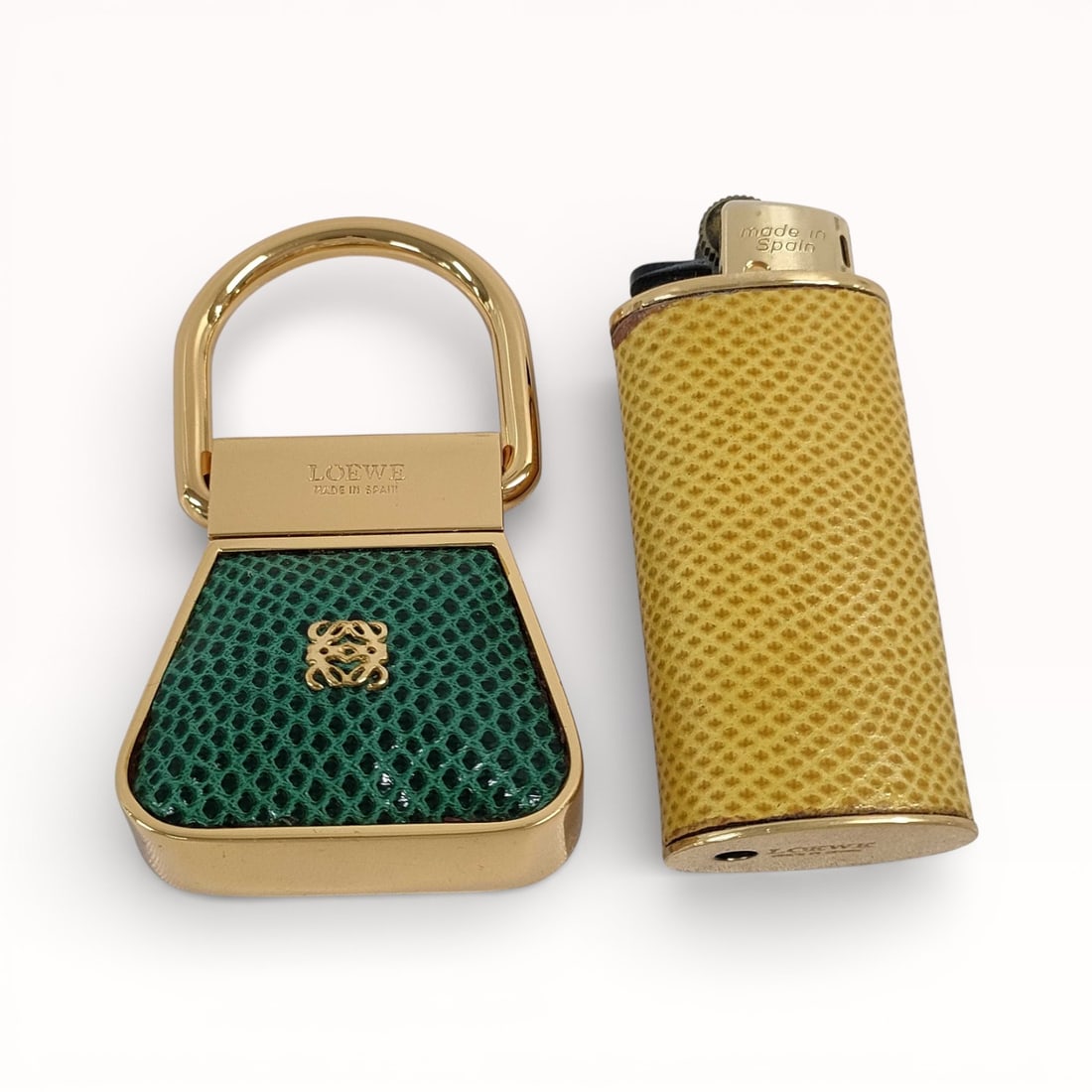 Loewe Gold Tone Lighter and Key Ring Accessory Set (1 of 6)