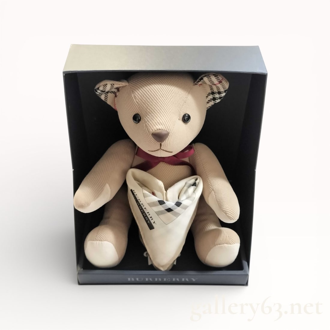 Burberry Teddy Bear Nova Check Beige Plush with Box (1 of 10)