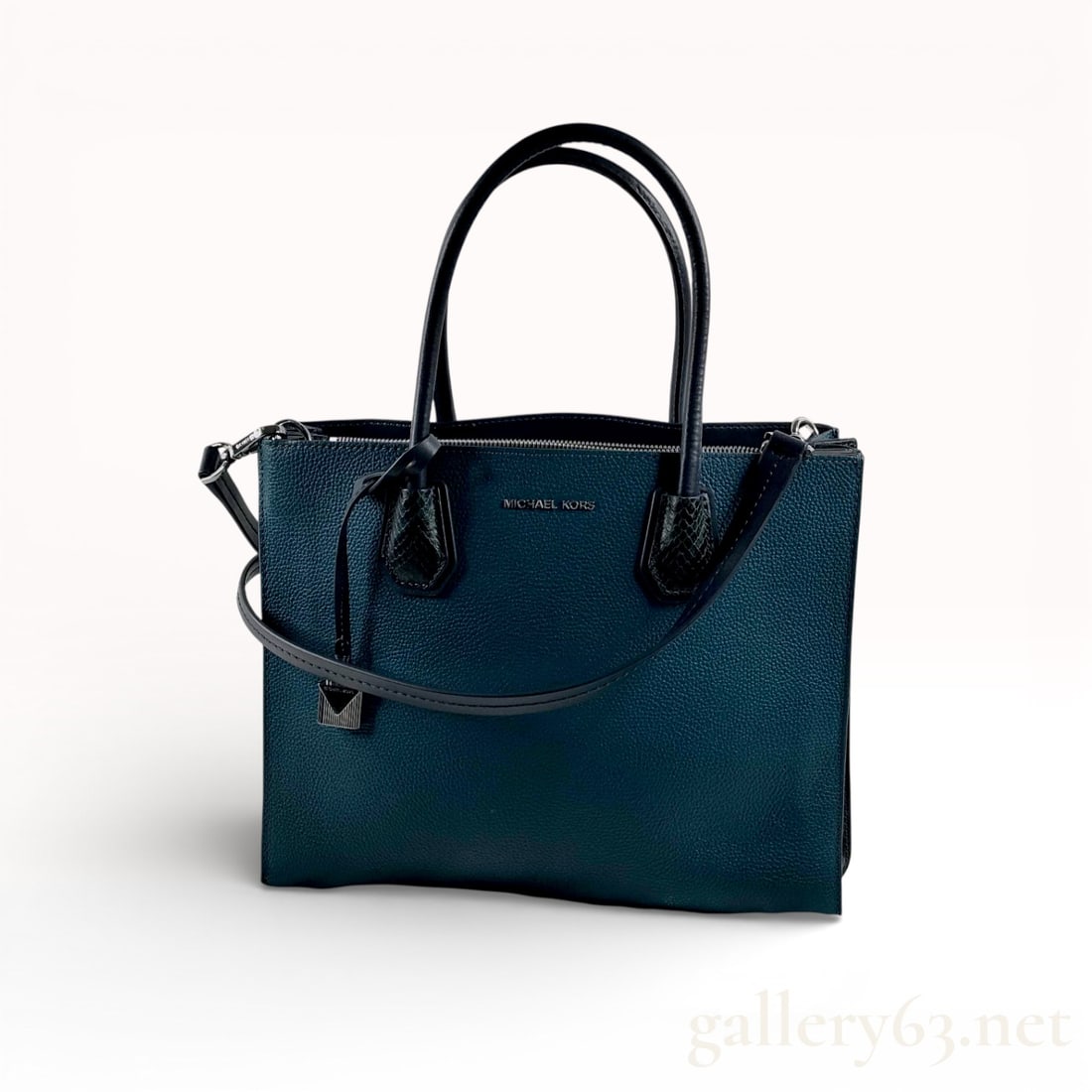 Michael Kors Mercer large pebbled leather accordion tote bag 2way (1 of 10)