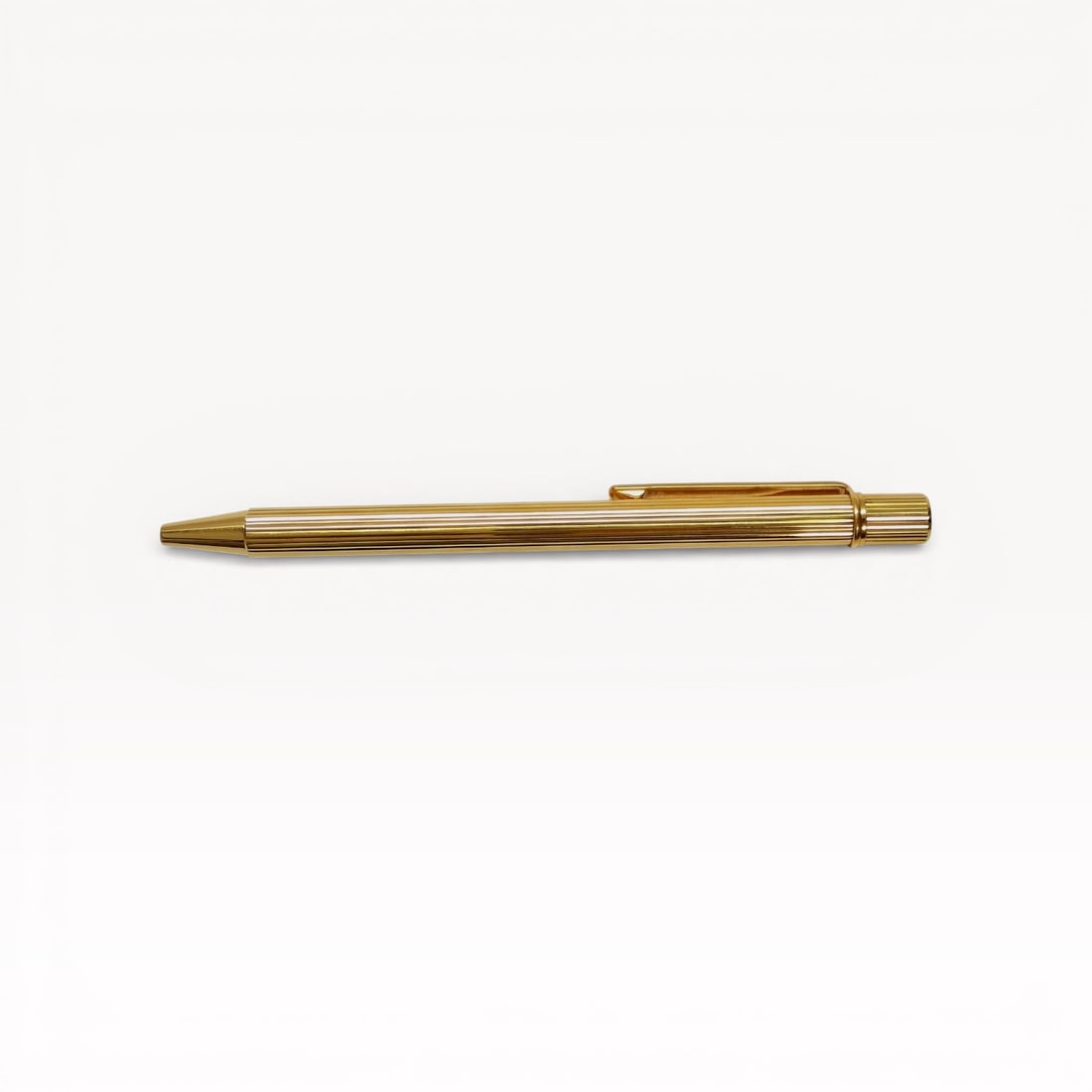 Must de Cartier gold-plated ballpoint pen with box (1 of 10)