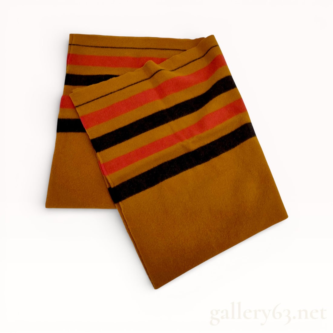 Hermes Roberto Orange Wool Blanket With Dust Bag (1 of 6)