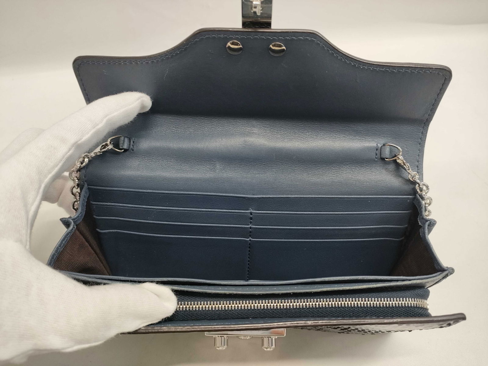 Gucci Ladylock Chain Python Wallet - 8