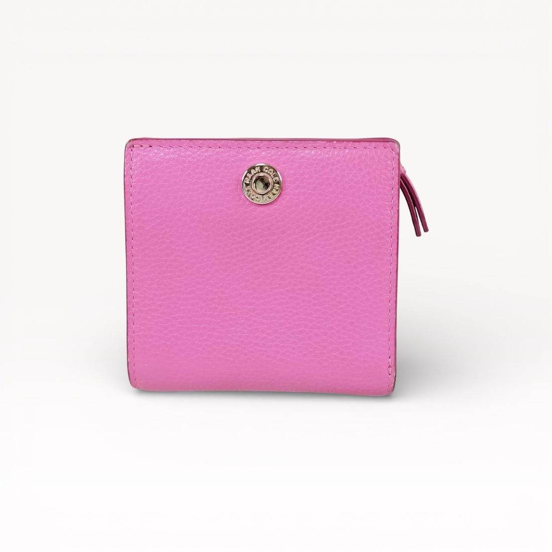 Cole Haan Pink Leather Compact Wallet with Snap Closure (1 of 10)