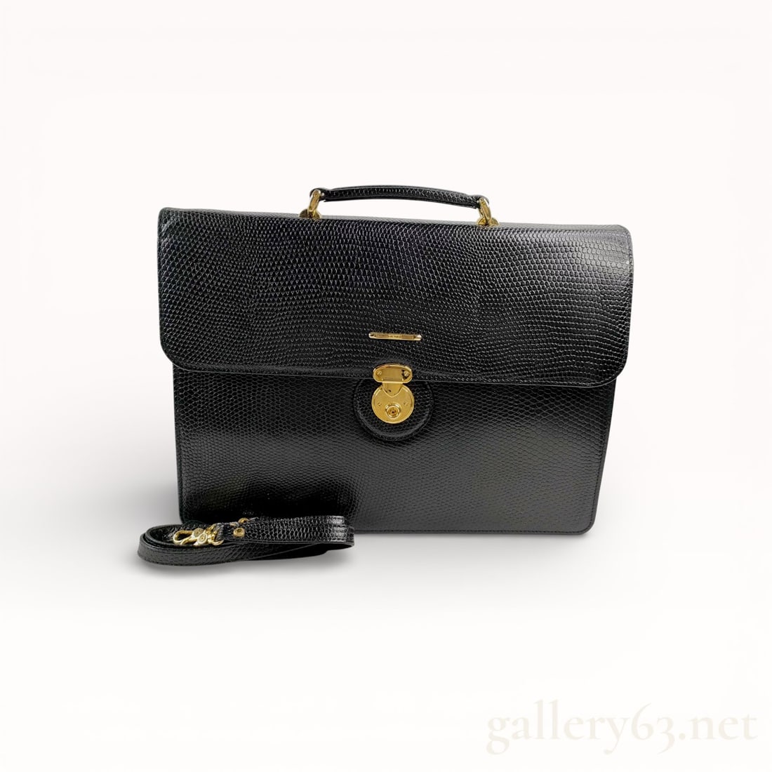 Moschino Leather 2-Way Black Handbag (1 of 10)