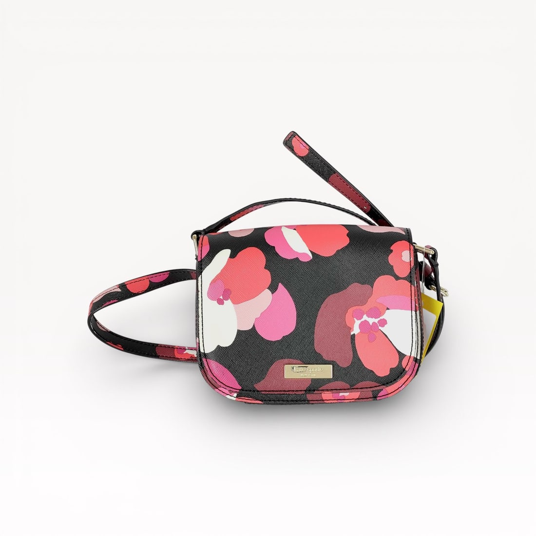 Kate Spade Floral Print Shoulder Bag in Black and Pink (1 of 10)