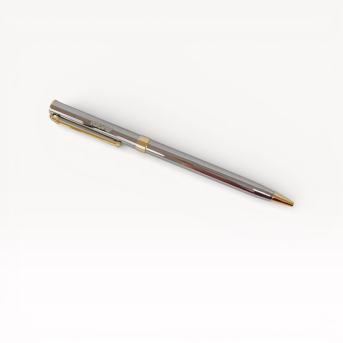 Tiffany & Co. Clip Ballpoint Pen Silver-Tone with Gold-Tone Accents (1 of 6)