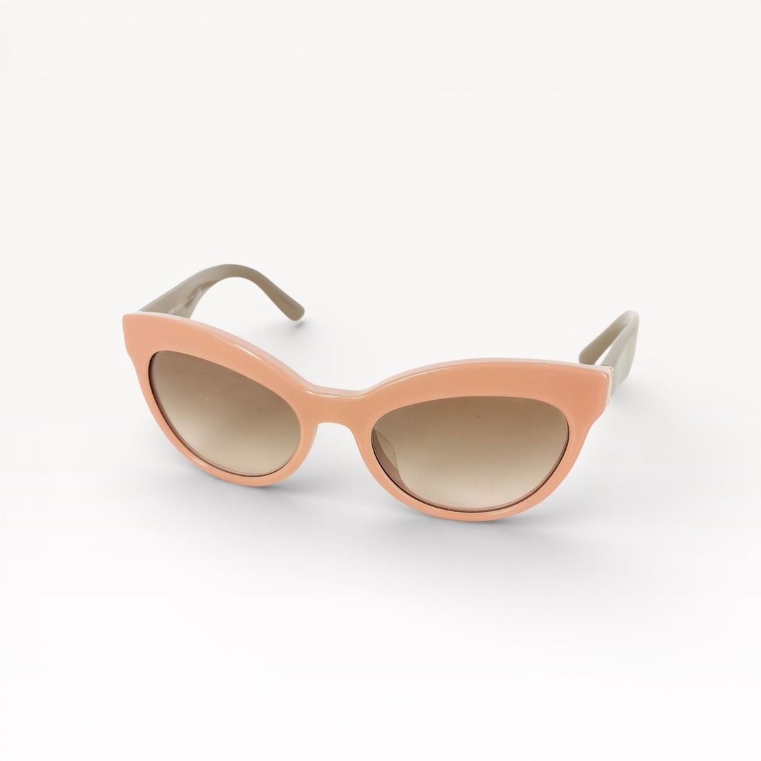 Prada Triangle Logo SPR 23Q-F TF5-0A6 Sunglasses Pink Acetate with Gradient Lenses (1 of 9)