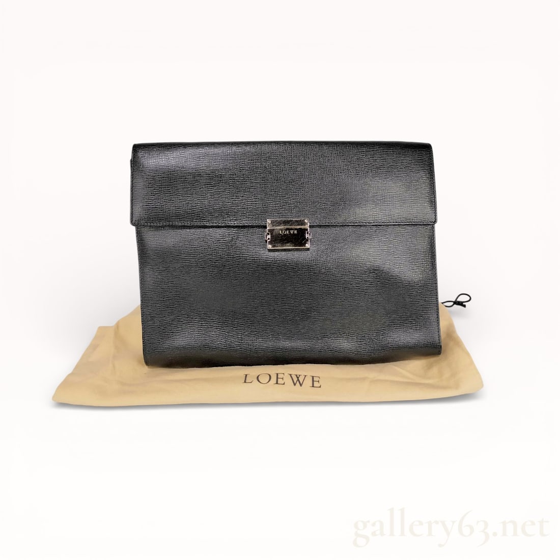 Loewe Black Leather Clutch Bag (1 of 10)