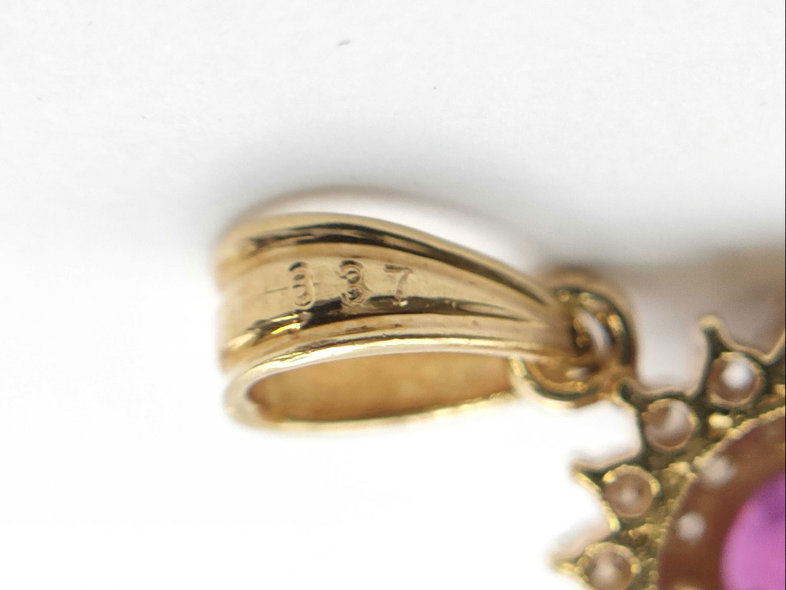 18KYG 0.37ct Ruby Pendant - 5