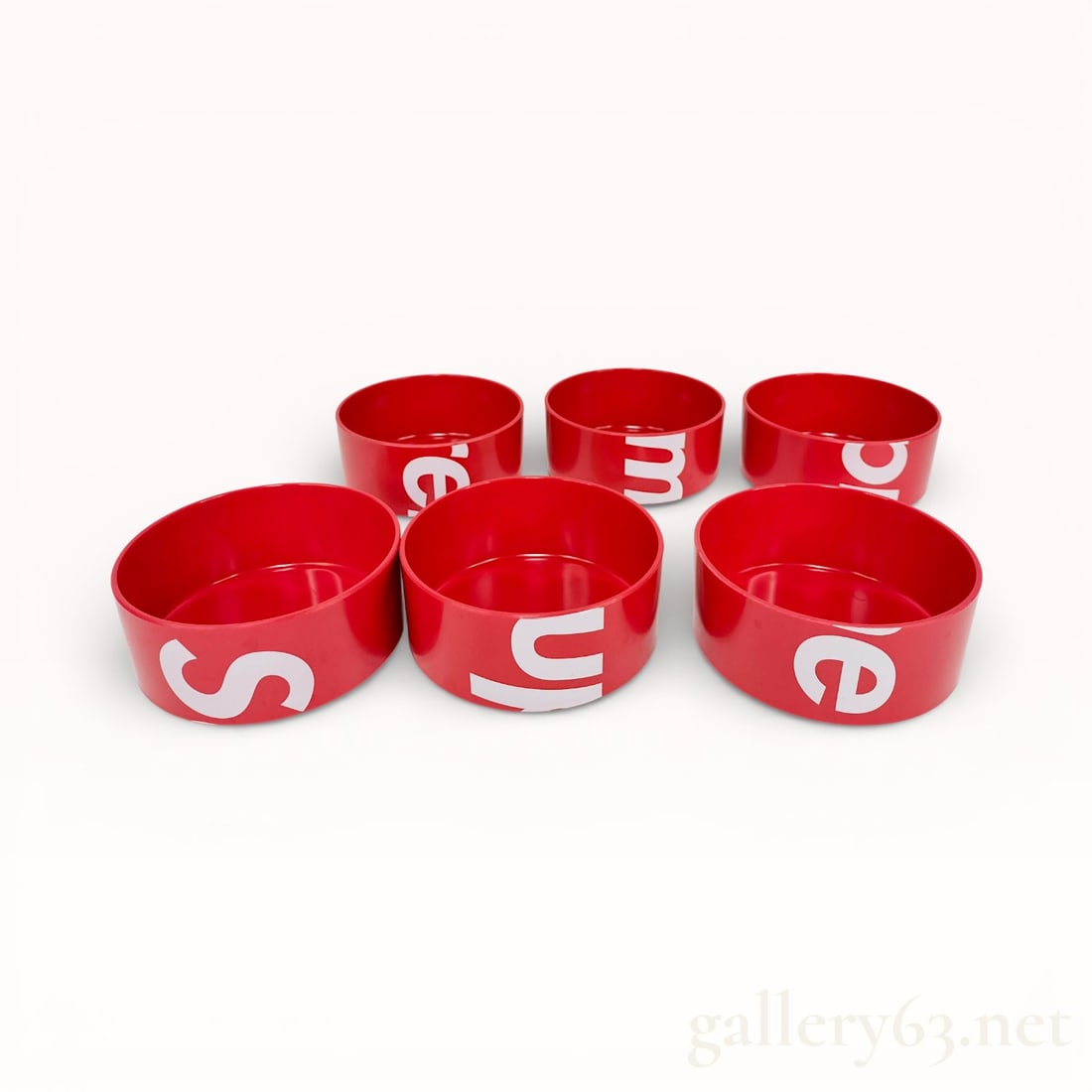 Supreme x Heller Red Bowls – Set of 6 Ceramic Bowls (1 of 10)