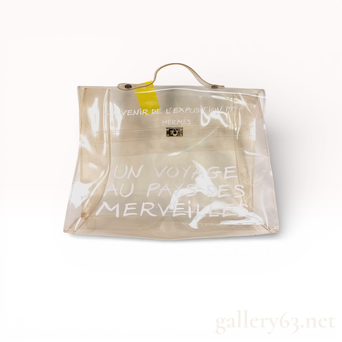 Hermès Kelly Souvenir de l’Exposition 1997 Clear Vinyl Tote Bag (1 of 10)