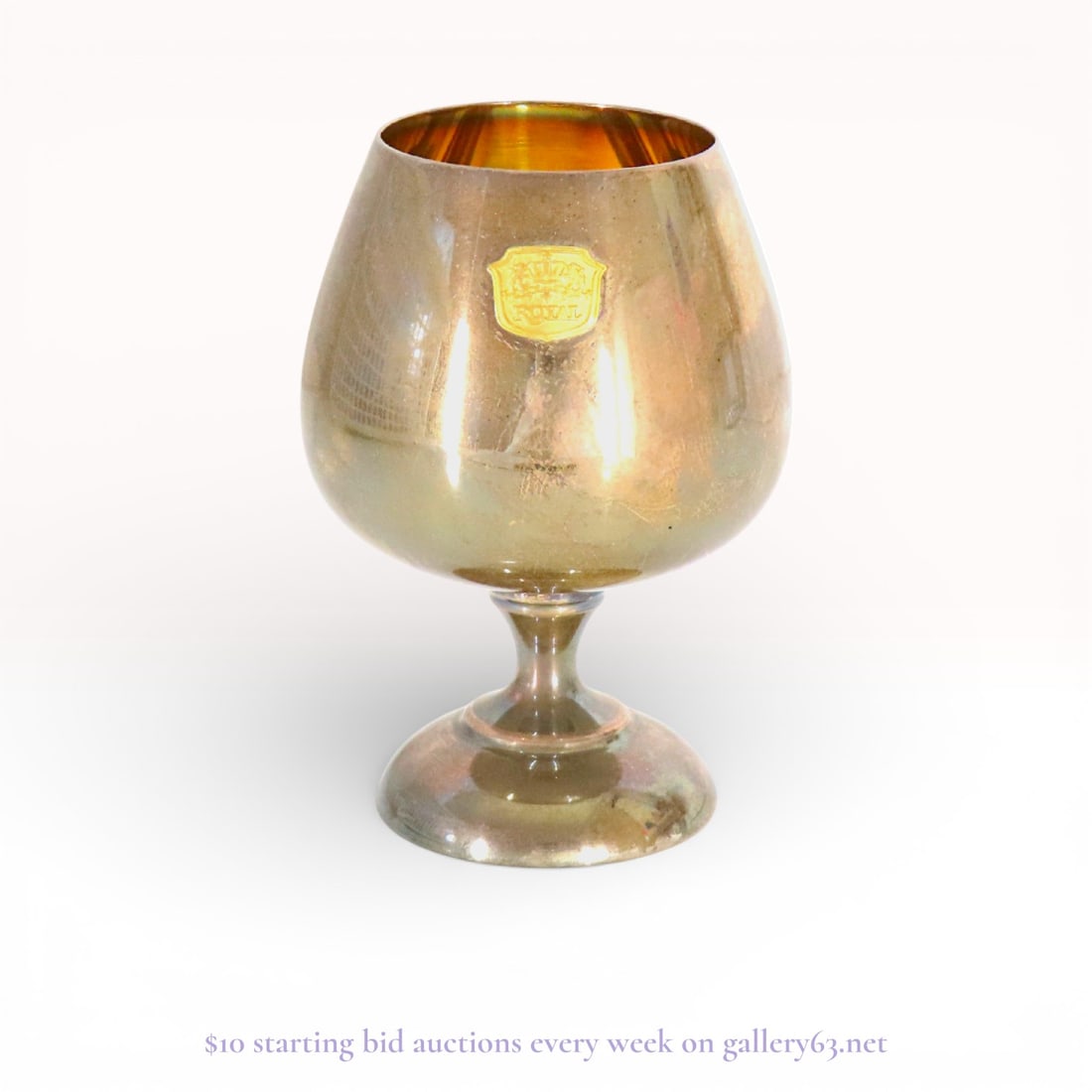 Silver Sake Cup with Gilt Interior, 78.9 grams (1 of 4)