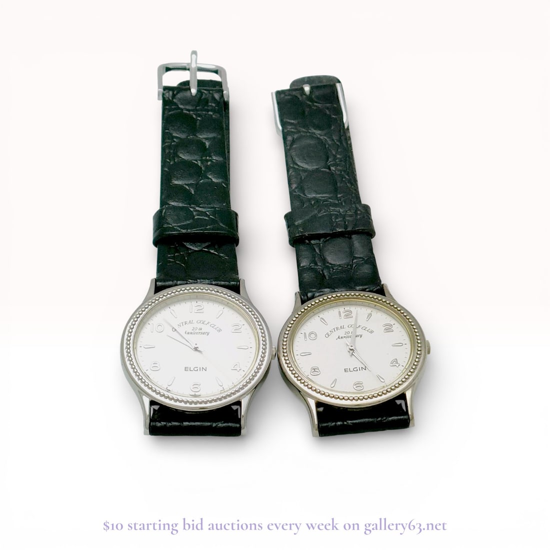 Elgin Central Golf Club 20th Anniversary Men’s Watch – Sterling Silver Estate Lot: Estate lot offered as shown, including all items visible in the images. Offered as a single lot with no individual examination; contents and condition vary and may include wear, damage, or missing ele