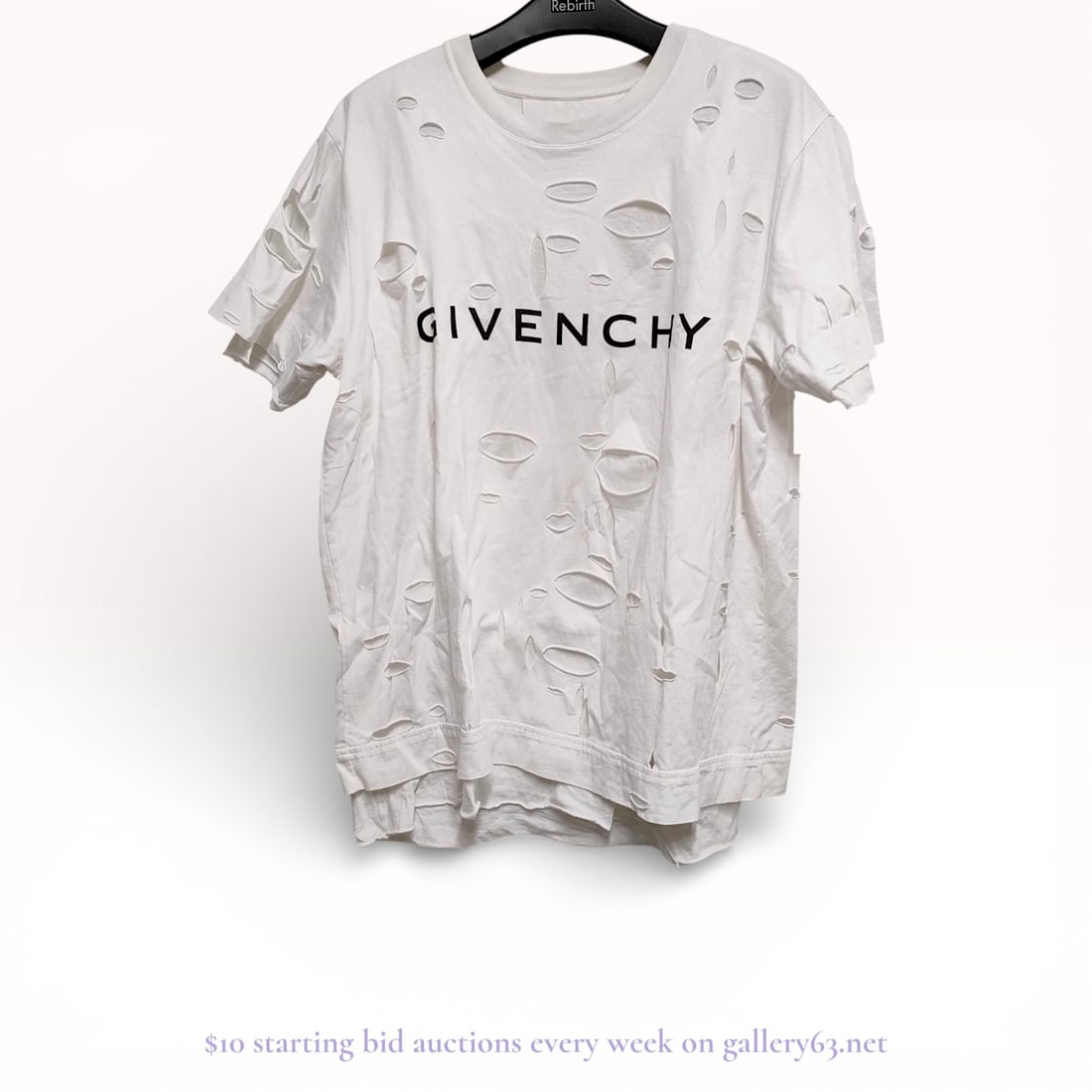 Givenchy Graphic T-Shirt – Designer Shirt Estate Lot (As Found Condition): Estate lot offered as shown, including all items visible in the images. Offered as a single lot with no individual examination; contents and condition vary and may include wear, damage, or missing ele