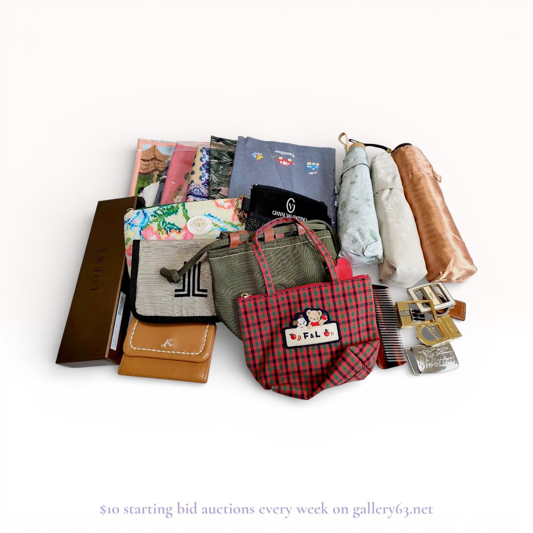 Huge Group Lot of Designer Items with Boxes - Loewe, Valentino, Fendi & More: Huge Group Lot of Designer Items with Boxes - Loewe, Valentino, Fendi & More. You get everything shown. 