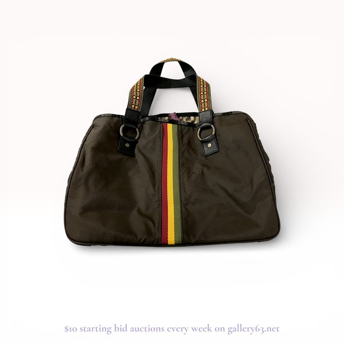 Gwen Stefani L.A.M.B. x LeSportsac BAG: Estate lot offered as shown, including all items visible in the images. Offered as a single lot with no individual examination; contents and condition vary and may include wear, damage, or missing ele