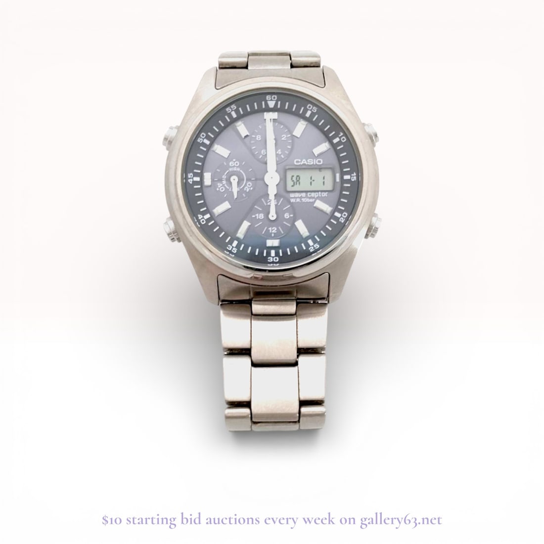 Casio Wave Ceptor WVQ-500TDJ Men’s Watch – Radio Controlled Digital Wristwatch: Estate lot offered as shown, including all items visible in the images. Offered as a single lot with no individual examination; contents and condition vary and may include wear, damage, or missing ele