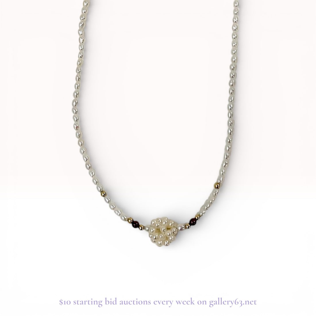 14K Yellow Gold Pearl & Gold Beaded Necklace: Estate lot offered as shown, including all items visible in the images. Offered as a single lot with no individual examination; contents and condition vary and may include wear, damage, or missing ele