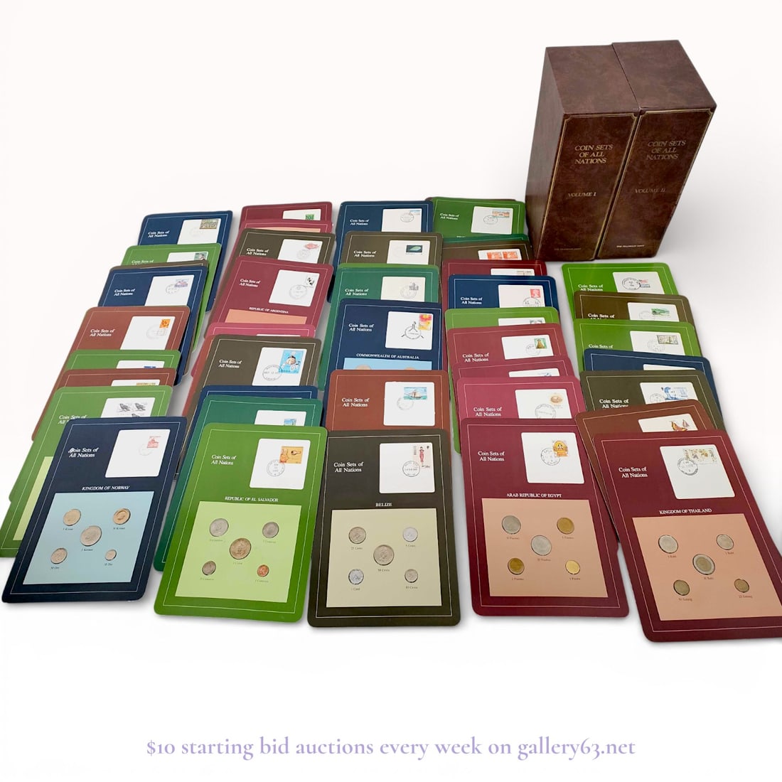 Franklin Mint World Currency Collection Set (52 Pieces) – International Money Display Lot: Estate lot offered as shown, including all items visible in the images. Offered as a single lot with no individual examination; contents and condition vary and may include wear, damage, or missing ele