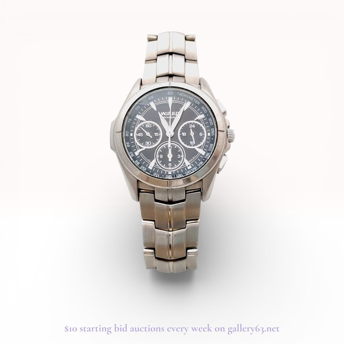 Seiko Wired Titanium Men’s Watch – Model 7T11-0AR0 Quartz Chronograph: Estate lot offered as shown, including all items visible in the images. Offered as a single lot with no individual examination; contents and condition vary and may include wear, damage, or missing ele