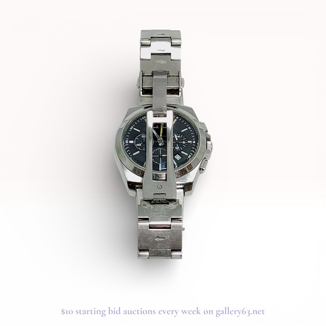 Paul Smith Men’s Watch WR10BAR – Designer Quartz Wristwatch: Estate lot offered as shown, including all items visible in the images. Offered as a single lot with no individual examination; contents and condition vary and may include wear, damage, or missing ele