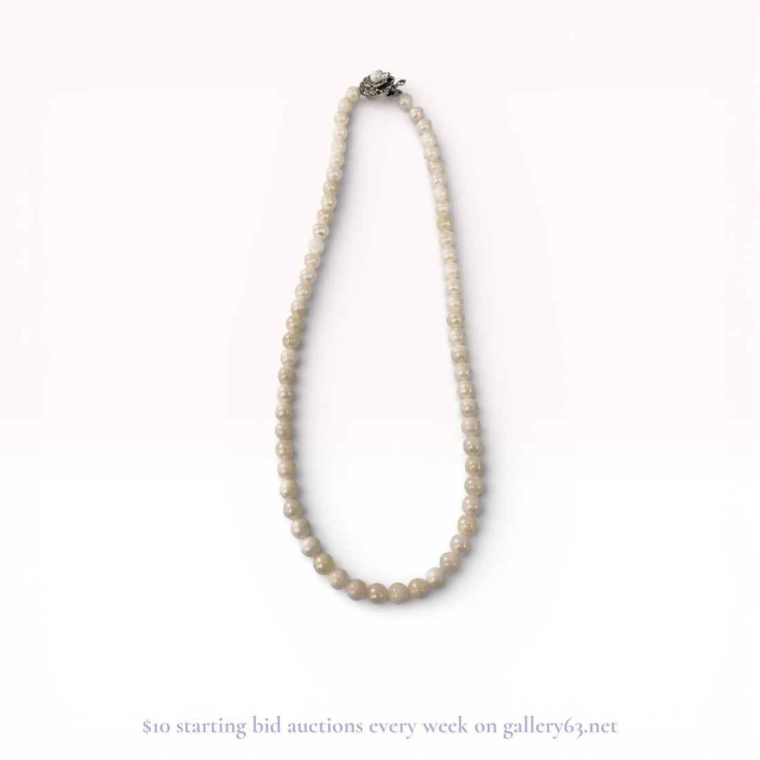 Cultured Pearl Strand Necklace with Sterling Silver Clasp (6.0–6.3mm) (1 of 7)