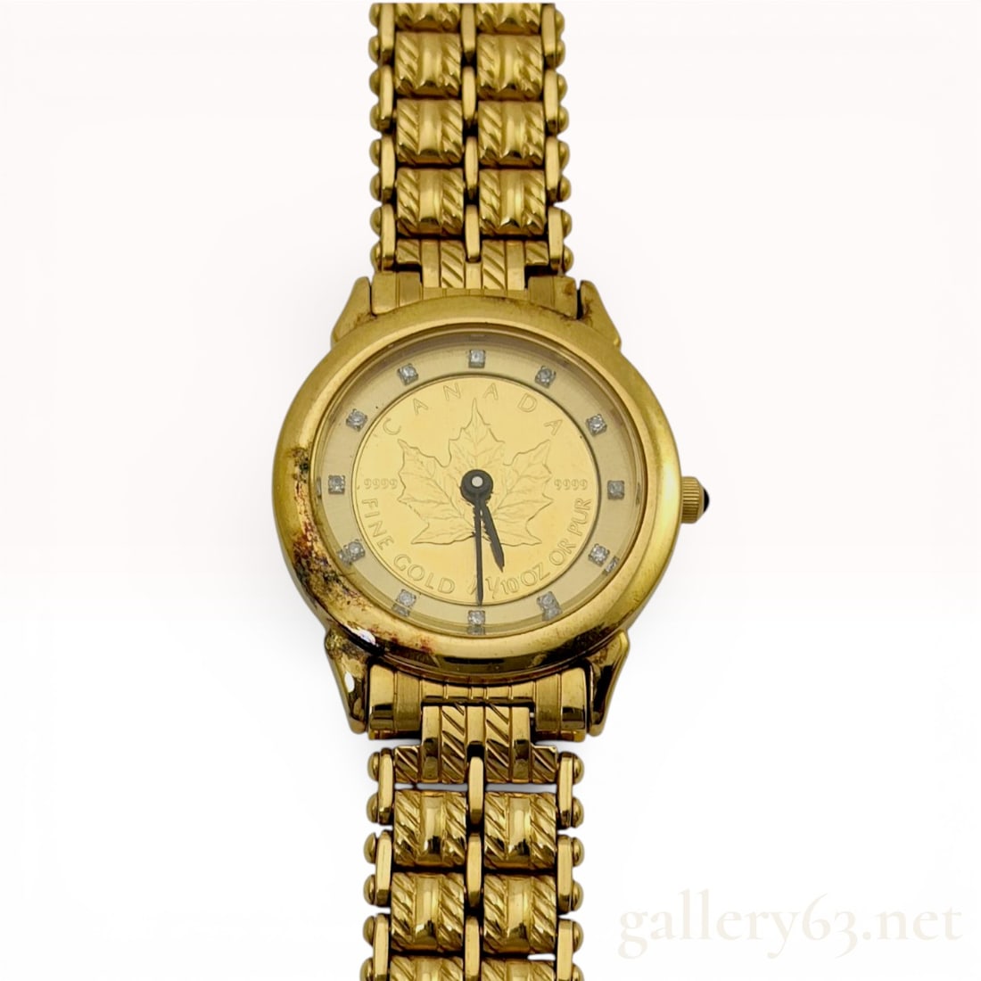 1/10 oz Gold Maple Elgin Coin Watch 25mm (1 of 7)