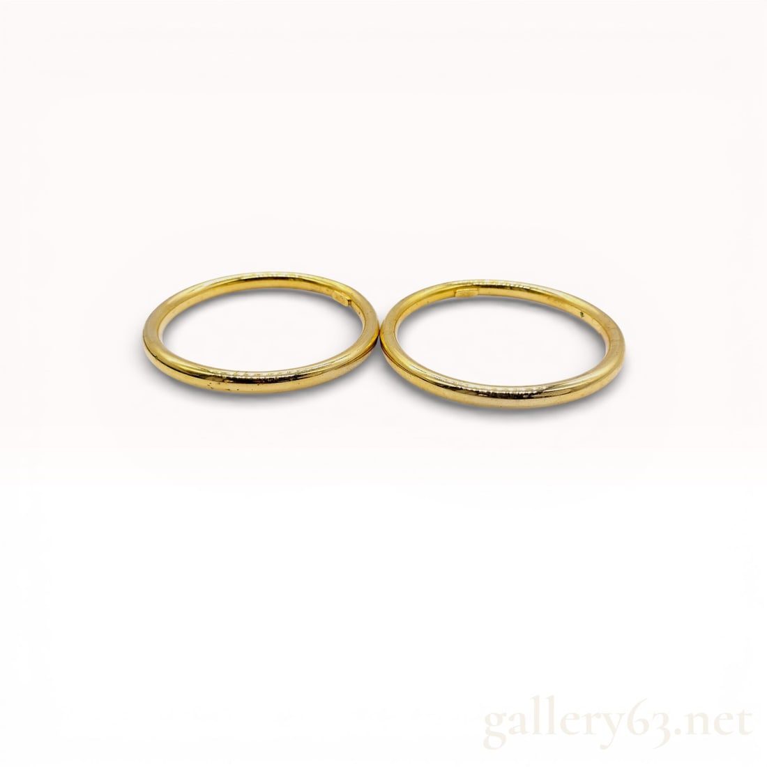 Vintage YSL Yves Saint Laurent Gold EP Bangle Set: Authentic vintage YSL Yves Saint Laurent gold ep bangle set. Marked YSL.