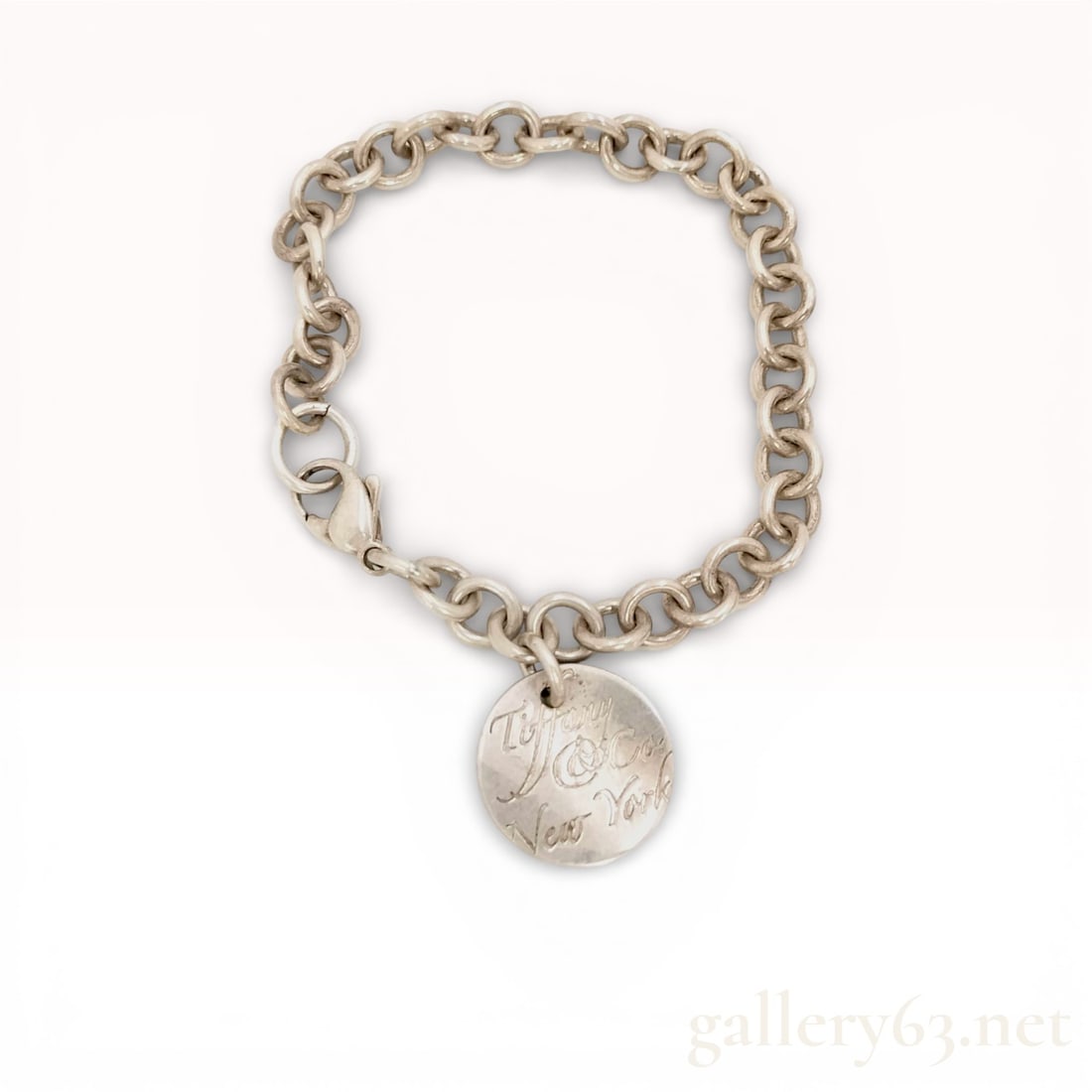 Vintage Tiffany & Co. 925 Return to Tiffany Silver Bracelet: Authentic Vintage Tiffany & Co. 925 Return to Tiffany Silver Bracelet