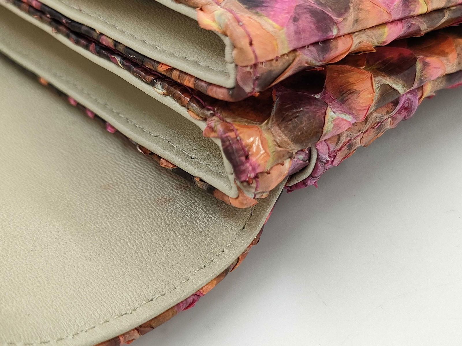 Chanel 2.55 Python Clutch Bag - 10