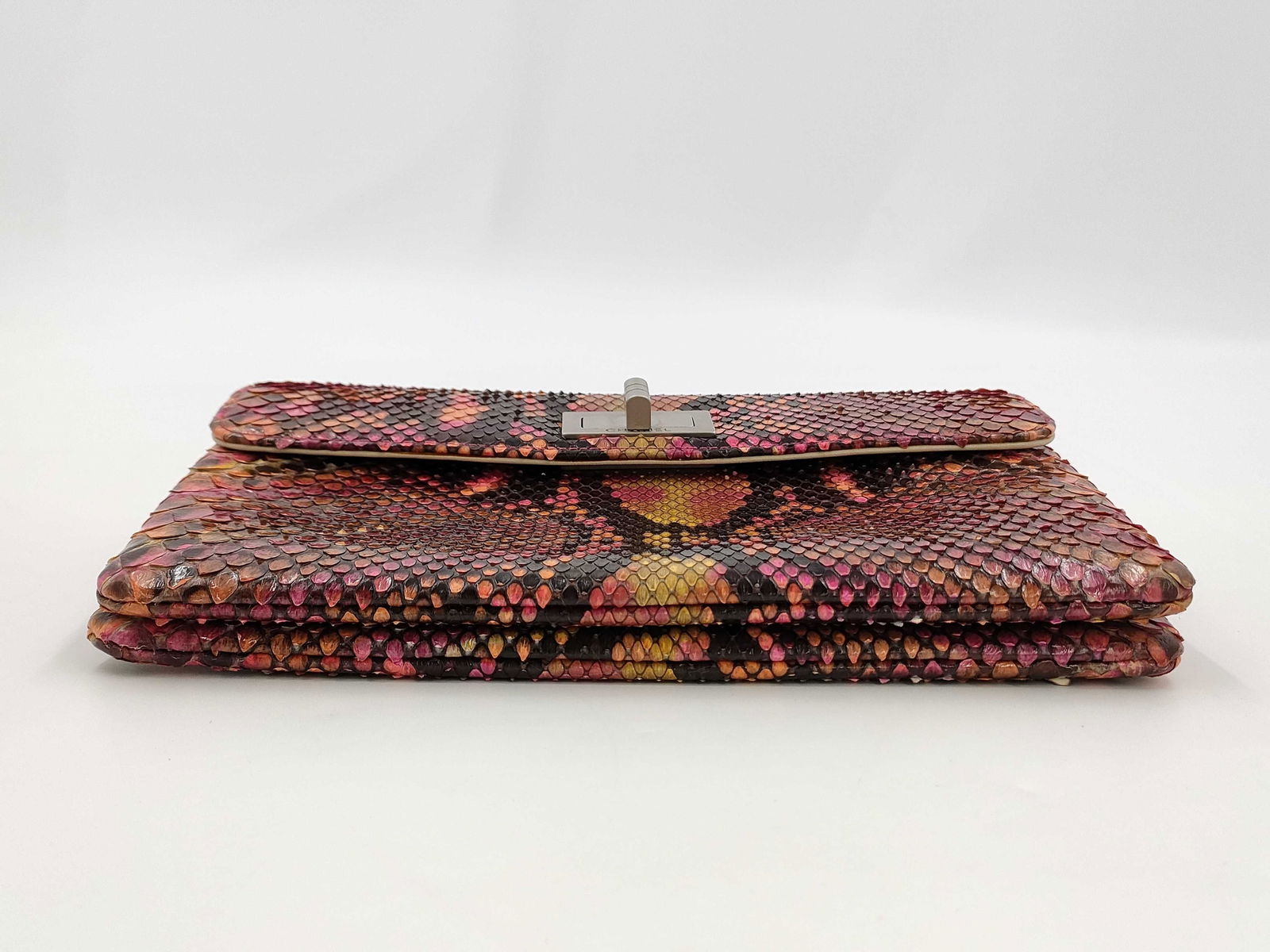 Chanel 2.55 Python Clutch Bag - 5