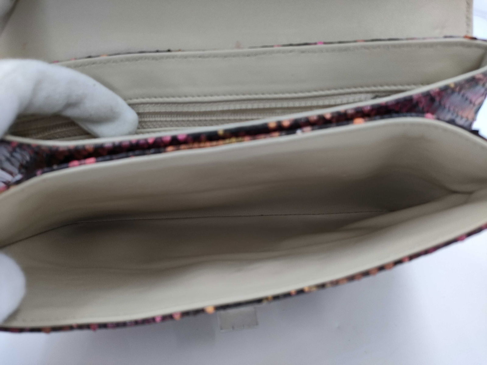 Chanel 2.55 Python Clutch Bag - 7