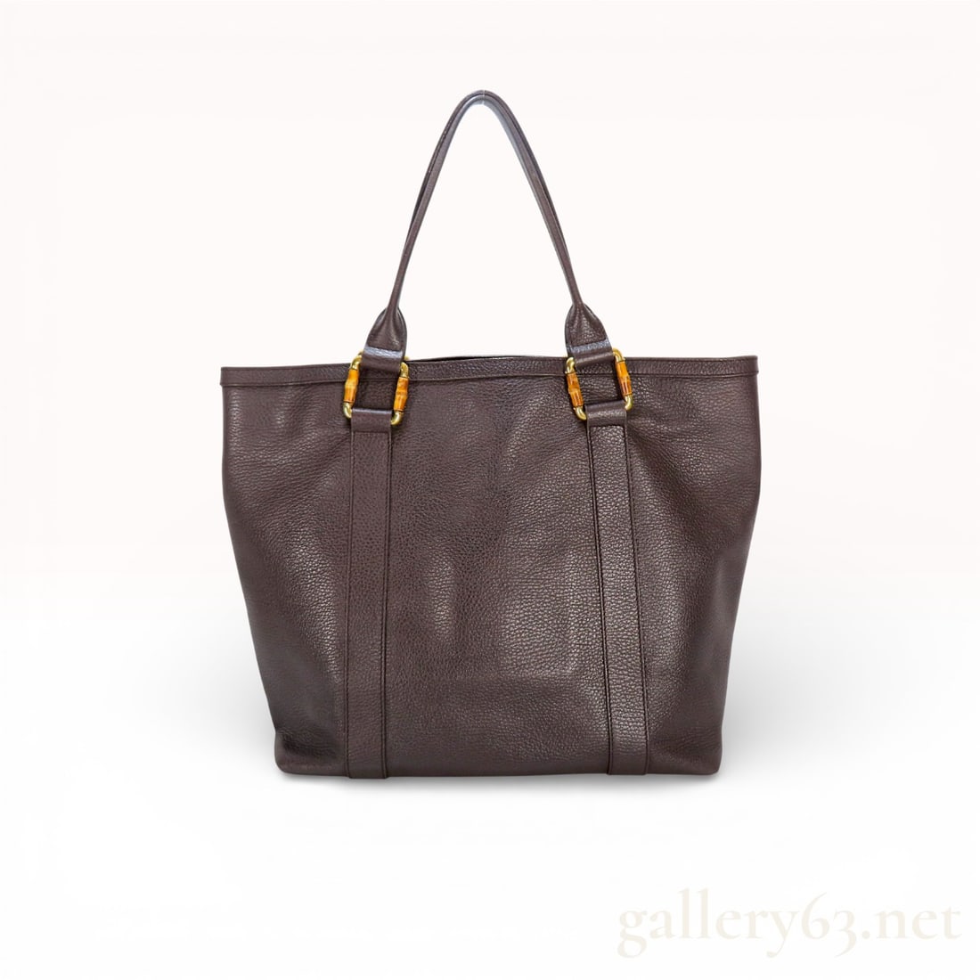 GUCCI Gucci Tote Bag Bamboo Leather Tote Bag: GUCCI Gucci Tote Bag Bamboo Leather Tote Bag