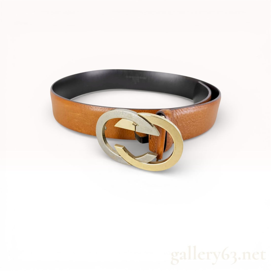 Gucci 90 cm Leather GG Log Belt (1 of 8)